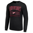 thumbnail image 2 of Men's Starter Black Detroit Red Wings Retro Graphic Long Sleeve Crew T-Shirt, 2 of 3