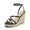 BLACK, variant on Strappy Espadrille Platform Wedge Sandals for Women Dressy Summer, Comfortable Open Toe Sandals with Cushioned Insole and Ankle Strap Buckle