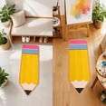 thumbnail image 4 of YingYouFu Pencil Shaped Decorative Floor Mat, Non Slip Soft Faux Leather Entryway Doormat, Decorative Floor Rug for Study, Office, Entryway Home Daily Use, 4 of 7