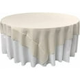 thumbnail image 2 of LA Linen TCpop90x90-IvoryP25 Polyester Poplin Square Tablecloth, Ivory - 90 x 90 in., 2 of 4