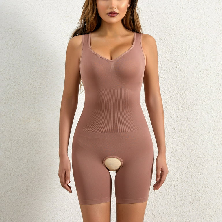 WLLhxyx Women Bodysuit Tummy Control Shapewear Seamless Sculpting Body  Shaper,Bodysuit Crotch Button Waist Lifting Pants (apricot,XS) at   Women's Clothing store