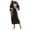 Black, variant on Women Robe Luxurious Satin Floral Kimono Robe Cool Sensation 3/4 Sleeve Long Casual Home Wear Bathrobe Sleepwear Womens Nightgowns Green One Size