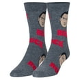 thumbnail image 2 of Crazy Socks The Rock Fun Print Novelty Crew Socks for Men, 2 of 7