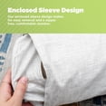 thumbnail image 4 of Natural Linen Fabric 6x16" Neck Roll Pillowcase - Soft Washable Neck Pillow Cover - Made in USA, Cappuccino, 4 of 8