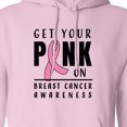 thumbnail image 3 of Inktastic Breast Cancer Awareness Get Your Pink on Adult Hoodie Sweatshirt, 3 of 4