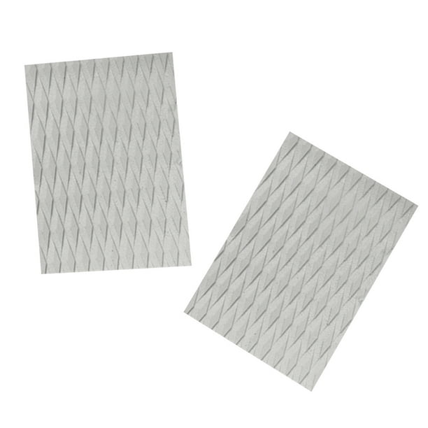 2 almohadillas de tracción para tablas de surf, accesorios para deportes acuáticos. Gris