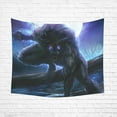 thumbnail image 1 of BSDHOME Angry Werewolf Wall Tapestry 51x60 inches Wall Hanging Tapestries, 1 of 3