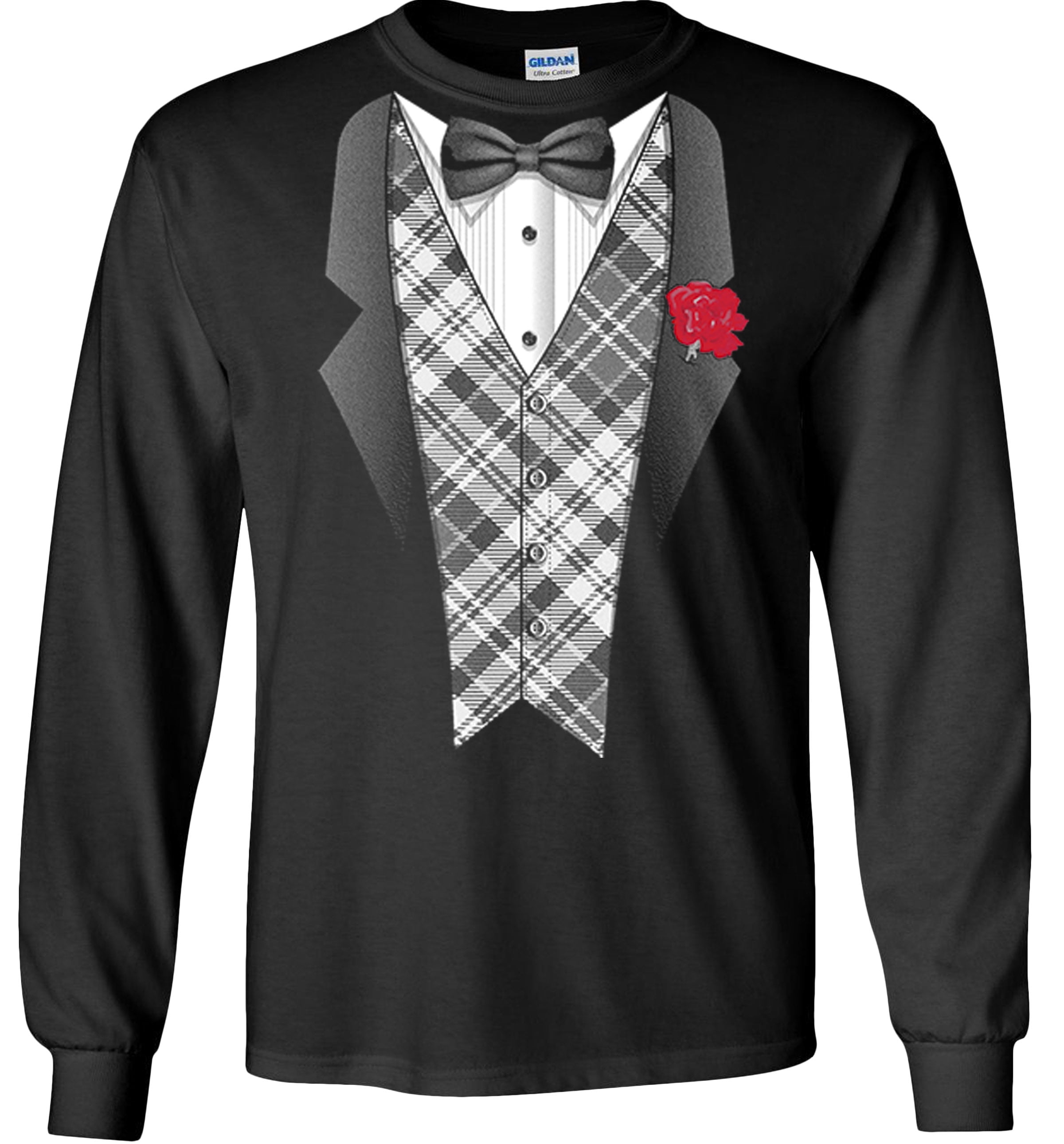 tuxedo t shirt long sleeve