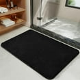 thumbnail image 6 of Junovo Soft Bathroom Rug Runner Absorbent Microfiber Bath Rugs for Bathroom Non Slip Bath Mat for Tub, Shower Floor,20"x32",Black, 6 of 6