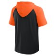 thumbnail image 3 of Men's Logo Athletic Black San Francisco Giants Prime Raglan Short Sleeve Hoodie T-Shirt, 3 of 3