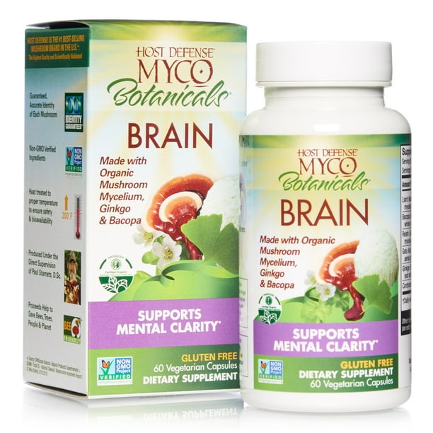 Host Defense, MycoBotanicals Brain, Promotes Concentration ...