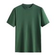 thumbnail image 2 of BXINGOHAI Men's T Shirt Short Sleeve Crew Neck T-Shirt Casual Summer Classic Basic Tee Shirts Sale Army Green,L, 2 of 6