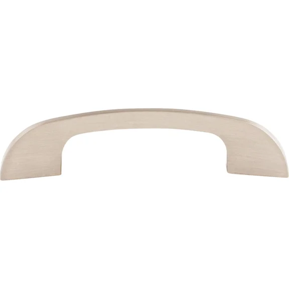 Curved Tidal 4" Center To Center Bar Pull Brushed Satin Nickel