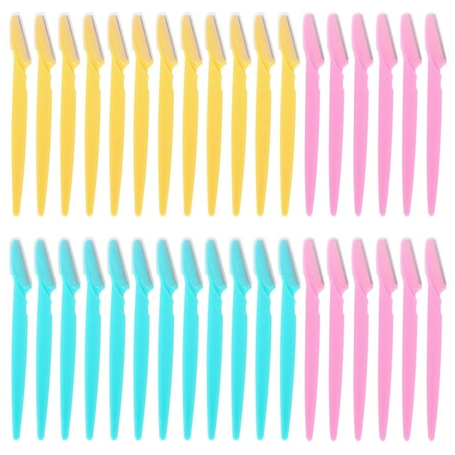 Tcwhniev Paquete de 36 Recortadores de Cejas para Mujeres Razor Rasuradora Facial Herramienta para Remover Vello Facial - Afeitado Facial con Cubierta de Precisión para Hombre y Mujeres