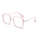 thumbnail image 4 of Gafas europeas y americanas con personalidad anti-luz azul, montura de gafas de espejo planas con forma de ojo de gato, 4 of 4