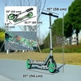 thumbnail image 3 of Qaba Scooter for Kids Ages 6-12, Kick Scooter with Adjustable Height, Green, 3 of 10