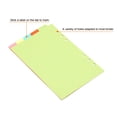 thumbnail image 4 of Unique Bargains 8.7x5.6' Binder Index Dividers, 4 Set 5 Tabs Cardboard Insertable Page for 6 Rings Binder, MultiColor, 4 of 6