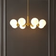 thumbnail image 2 of Safavieh 8-Light Mid-Century Modern Iron Gold Sputnik Chandelier, 2 of 8