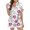 White, variant on Halloween Silk Pajamas Women Halloween Themed Women's Shorts Pajama Set for Everyday Comfort with Front Button Down Short Sleeve and Printed Design White M