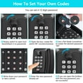 thumbnail image 7 of WHT MAKER Key Lock Box, Push Button Combination Lock Box for Keys Outdoor, Wall Mounted LockBox for House Keys with 12-Digit Combination Resettable Code, Key Hider Safe Box for Home Hotels, 7 of 7