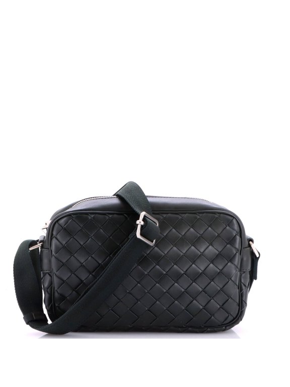 Pre-Owned Zip Camera Bag Intrecciato Nappa Small By Rebag