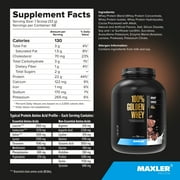 Maxler 100% Golden Whey Protein Powder - Milk Chocolate 5 lb