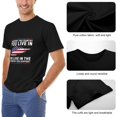 thumbnail image 6 of Support The Country You Live In Quirky Men's Cotton Short Sleeve HD Print Tee for Casual T-Shirt Crew Neck Top Black XL, 6 of 7