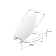 thumbnail image 3 of KOHLER K-4650-0 Lustra Elongated Open-Front Toilet Seat, White, 3 of 3