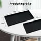 thumbnail image 5 of Advancent El gel de sílice organiza el baño con una elegante bandeja rectangular negra, una amplia gama de usos, bandejas de baño Juegos de accesorios de baño, 5 of 6