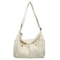 thumbnail image 6 of ibiyuan Canvas Messenger Bag Unisex Casual Workwear Messenger Crossbody Sling Bag Adjustable Shoulder Strap Daily Travel Carry Purse, 6 of 6