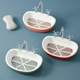 thumbnail image 2 of Raindrops 3Pack Soap Dish With Drain Draining ABS Red For Kitchen Accessories, 2 of 8