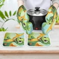 thumbnail image 6 of Cute Dragon Baby Oven Mitt And Pot Holder Set Oven Glove for Kitchen Baking Cooking Grilling, 6 of 6