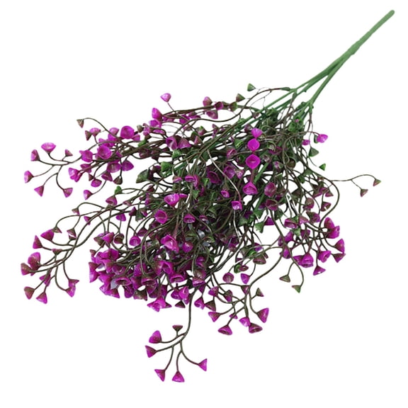 Under $10 Artificial Eucalyptus Rose Pink Hanging Vine, Hot Pink Bell Flower Fake Plant Decor, Vine Hanging Artificial Plants Artificial Hanging Plant Ferns Wall Plants Greenery Garland Room