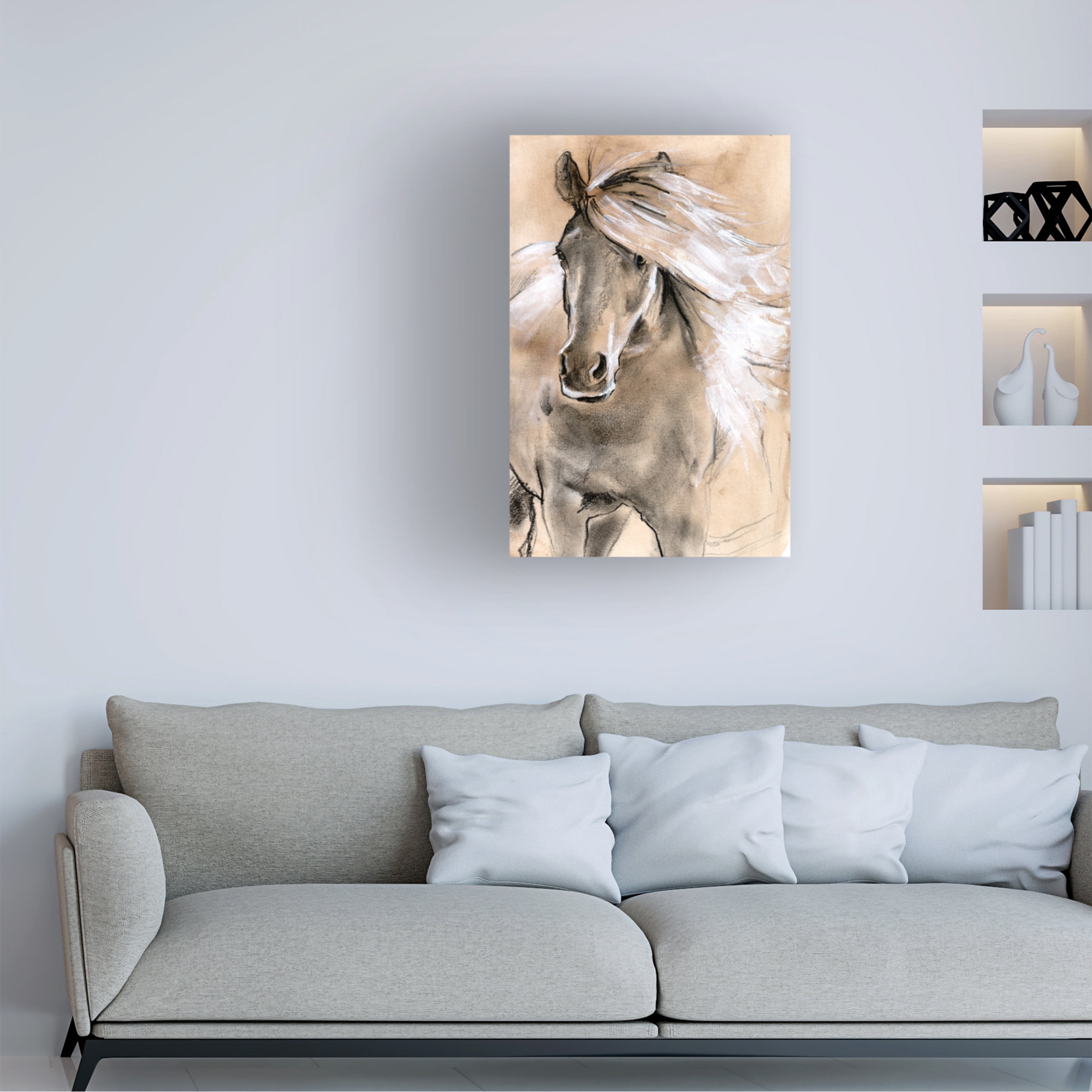 Jennifer Paxton Parker 'Sketched Horse I' Canvas Art