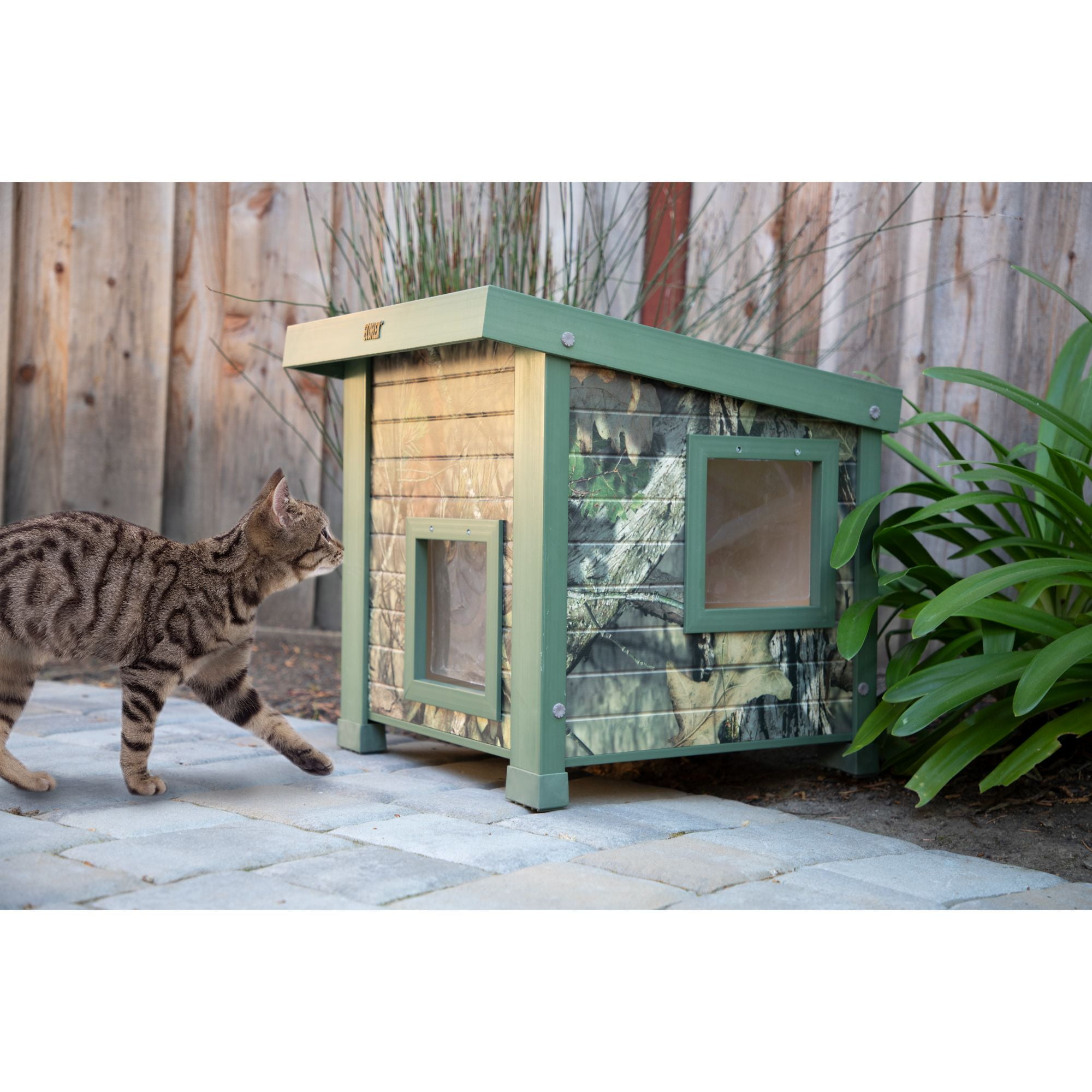 IP65防水 Cat Houses for Outdoor Cats Outdoor Houses for Feral Cats Dogs Cat  House Ca
