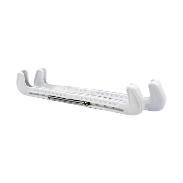 2 Pcs Couvre-Lames de Patin à Glace Réglables Équipement de Protection Portable Protège-Patin à Glace Blanc