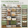 thumbnail image 7 of BGTREND 10-Tier Shoe Rack 4-Row Large Metal Shoe Storage Organizer 65-70 Pairs for Garage Entryway Closet (68 inches, Black), 7 of 7