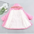 thumbnail image 7 of Girls' Long Winter Coats Warm Parka Lined Puffer Jacket Thicken Fleece Hooded Coat with Collar for Girls Pink 4-5 Years, 7 of 7