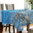 thumbnail image 3 of Ryvnso Summer Seashell in Sea Rectangle Table Cloth Tablecover Dinning Tablecloth 54"x72", 3 of 8