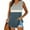 Gray, variant on Womens Summer Basic Tank Tops Casual V-Neck Loose Color Block Sleeveless Flowy Tank Going Out Fashion Clothes S-XXL