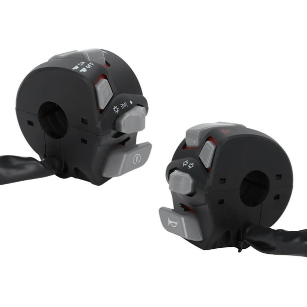 Botón de Control del interruptor del manillar de la motocicleta de 22mm impermeable Universal para luz de señal de giro luz roja