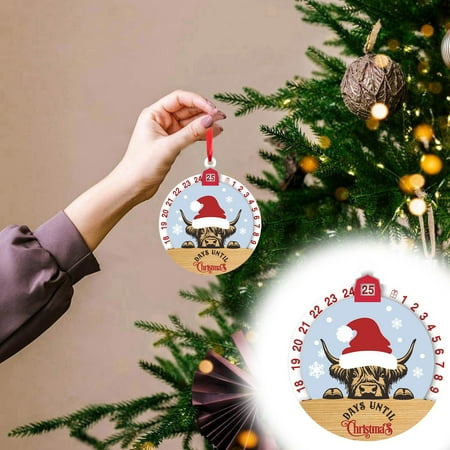 

Christmas ! Exquisite Wooden Countdown Pendants Eye Catching And Yak Shapes Create Beads on A String Stained Glass Panel Birds Light Beads Garland Christmas around Window Decorations for Glass Windows