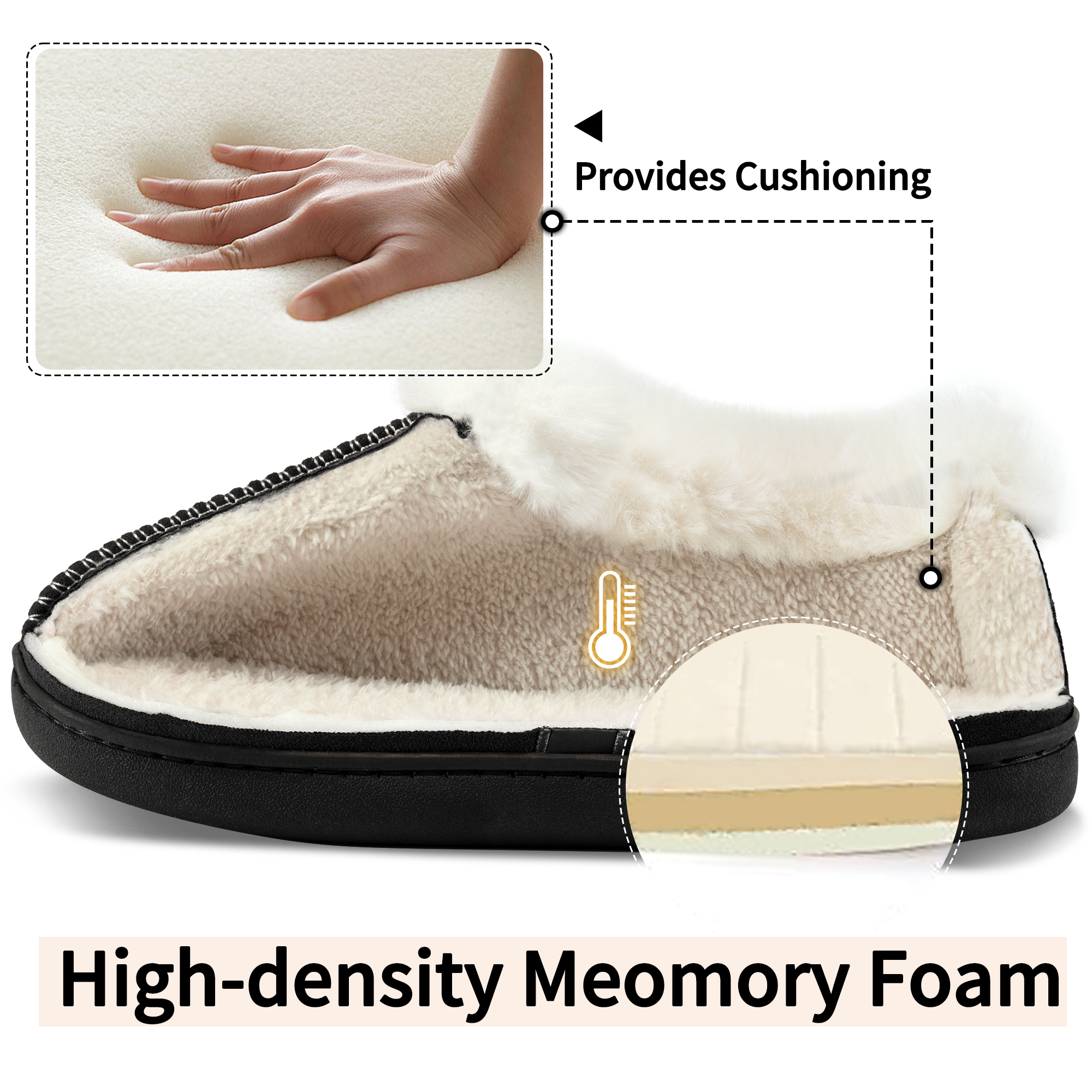 Ablanczoom Women's Memory Foam Loafer Slippers photo 2
