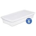 thumbnail image 1 of Sterilite 39L Underbed Storage Box- White- 6PK, 1 of 3