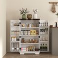 thumbnail image 2 of HOMCOM Armoire de Garde-Manger de Cuisine Armoire de Rangement avec Tablettes Ajustables Blanc, 2 of 10