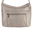 thumbnail image 5 of SILVERFEVER Medium Leather Hobo Handbag for Women  Shoulder Purse with Built-in Wallet Organizer, Genuine Leather Everyday Bag, 5 of 9