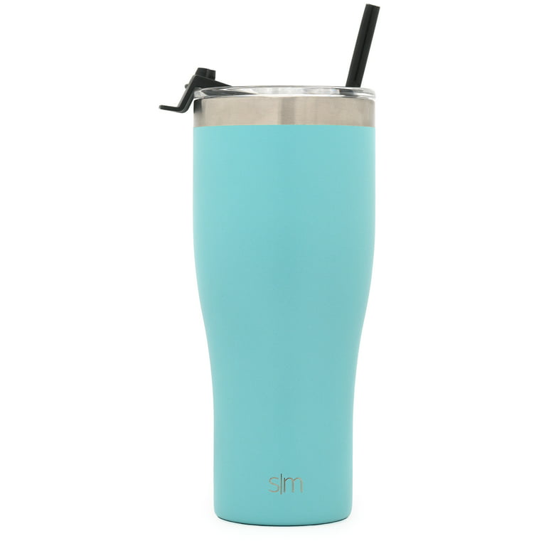Simple Modern 32oz Slim Cruiser Tumbler with Straw & Closing Lid Travel Mug - Gift Double Wall Vacuum Insulated - 18/8 Stainless Steel Water Bottle