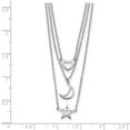 thumbnail image 4 of Finest Gold Sterling Silver Rhodium-Plated Heart, Moon, Star with 2 in. Extension Necklace, 4 of 4