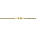 thumbnail image 4 of Solid 10k Yellow Gold 2.00mm Diamond-Cut Quadruple Rope Chain Necklace - with Secure Lobster Lock Clasp 16", 4 of 6