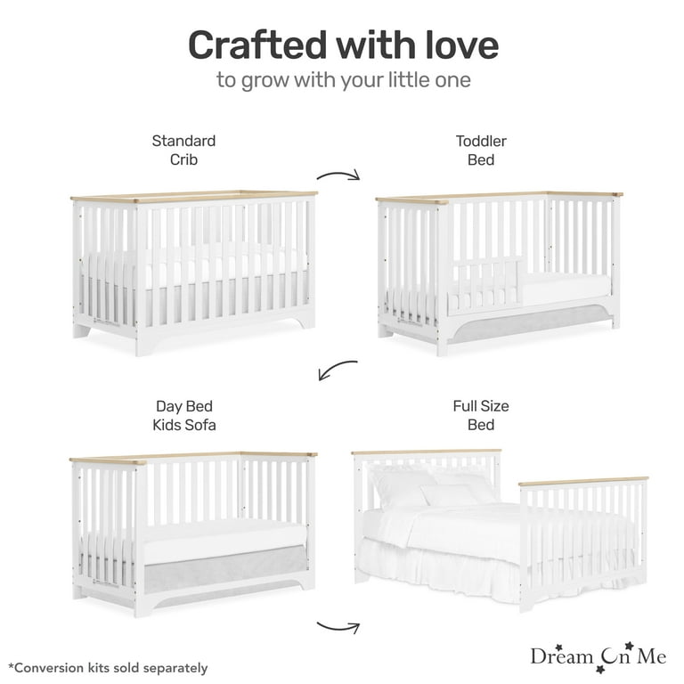 Dream On Crib Youth Bed Combo Dream On Me Orion 5-in-1 Convertible